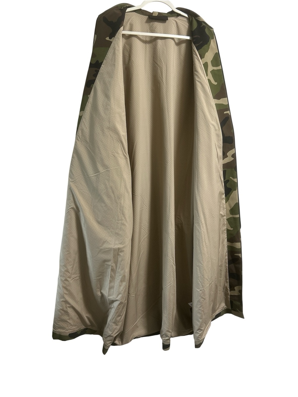 Fear of God ESSENTIALS Woodland Camo Trench Jacket Size XL (Oversize) NWT - Picture 6 of 10